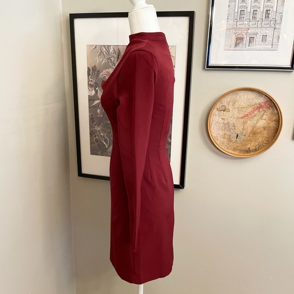 Finders Keepers The Message Mini Dress in Wine Combo - Picture 7 of 11